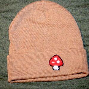 Brown mushroom hat/ One size